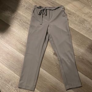 Grey work trousers